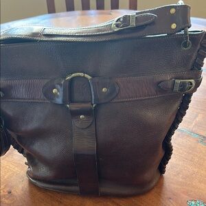 Brown Leather Men's Bag